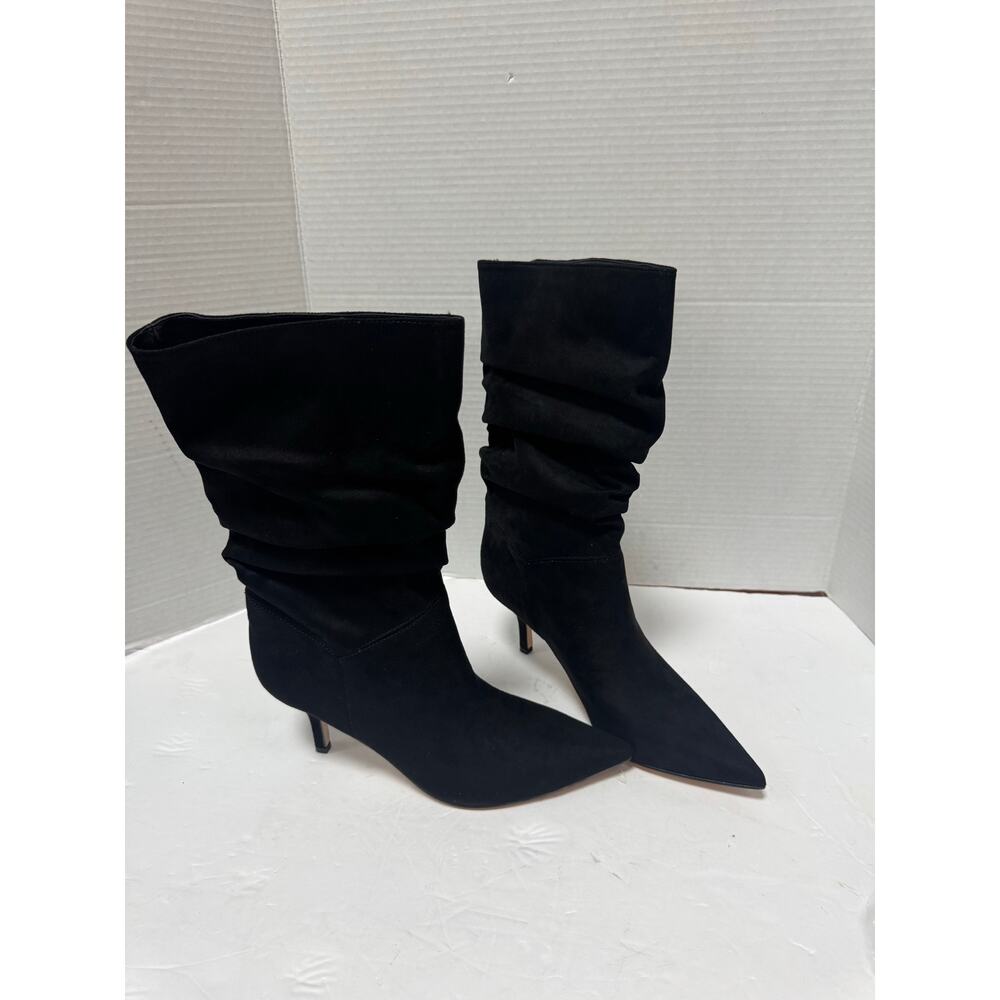 Nine West Slouch Women's Pointy Toe Stiletto Heel Dress Booties black 7.5 NWOB - Picture 3 of 5